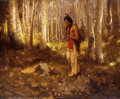 Yksinäinen metsästäjä tekijältä Eanger Irving Couse
