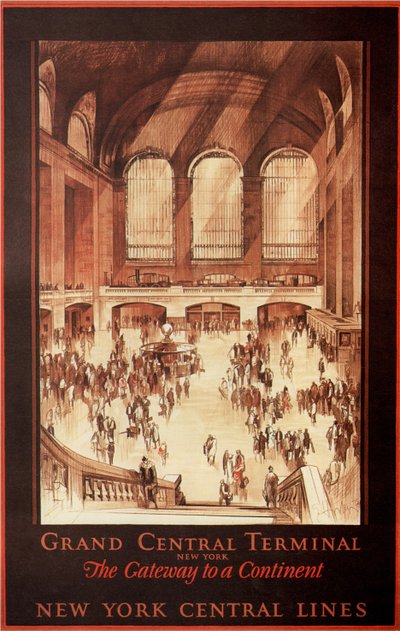 Grand Central Terminal, New York, 1927 tekijältä Earl Horter