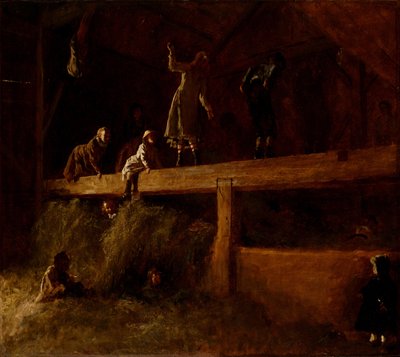 Hayloftissa, noin 1878 tekijältä Eastman Johnson