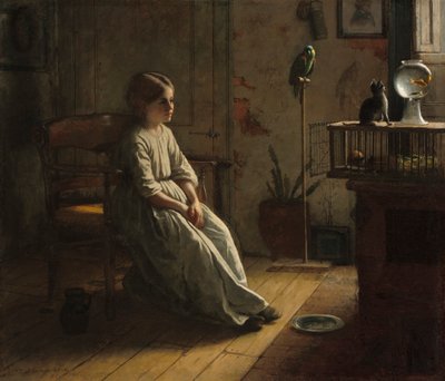 Lemmikit, 1856 tekijältä Eastman Johnson