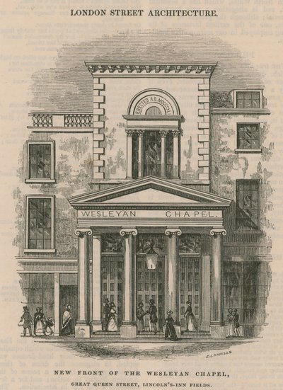Wesleyan Chapelin uusi etuosa, Great Queen Street, Lincoln