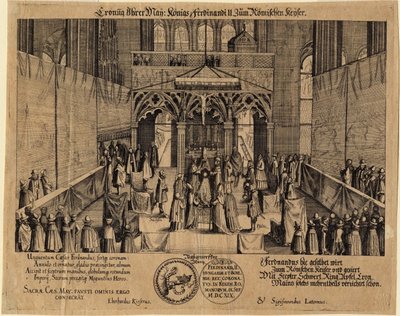 Ferdinand II Roomalaisten keisari (1578-1637) - Kuningas Ferdinand II kruunattiin Pyhän Rooman keisariksi tekijältä Eberhard Kieser
