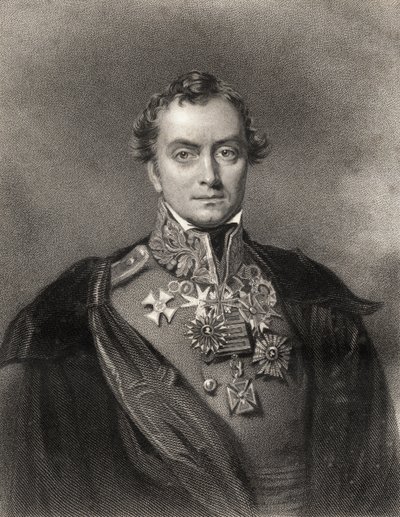 Henry Hardinge, kaiverrettu F. Holl, "The National Portrait Gallery, Volume III", julkaistu noin 1820 tekijältä Eden Upton Eddis