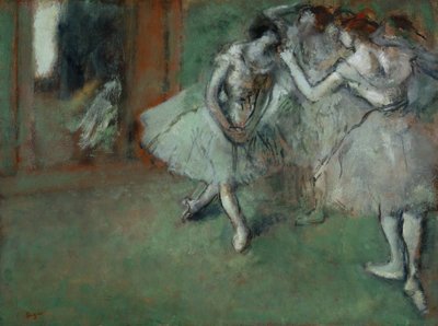 Ryhmä tanssijoita tekijältä Edgar Degas