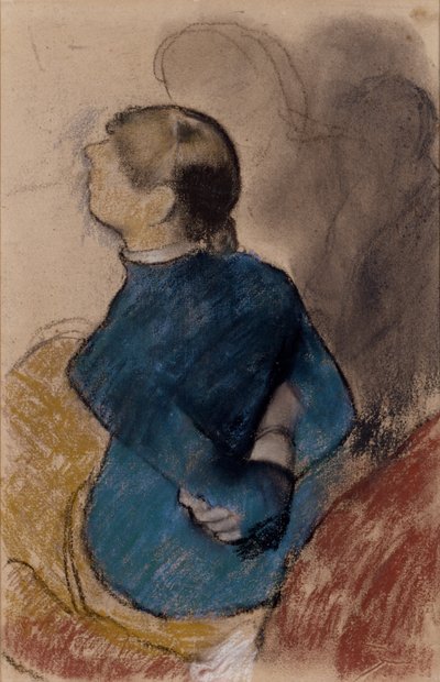Nuori nainen sinisessä tekijältä Edgar Degas