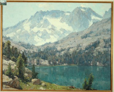 Sierra Lake (öljy kankaalle) tekijältä Edgar Alwin Payne