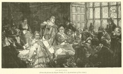 Puritaanit (kaiverrus) tekijältä Edgar Bundy