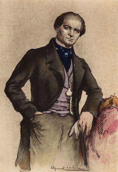 Gustave Flaubertin Madame Bovaryn kuvitus (väriliitos). tekijältä Edgar Chahine