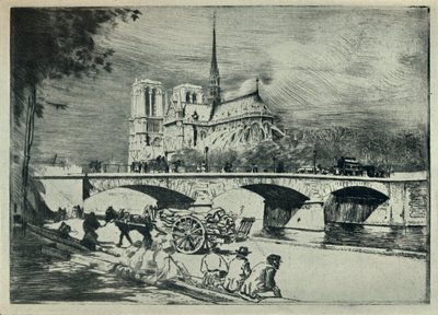 Notre Damen apsi, 1915 tekijältä Edgar Chahine
