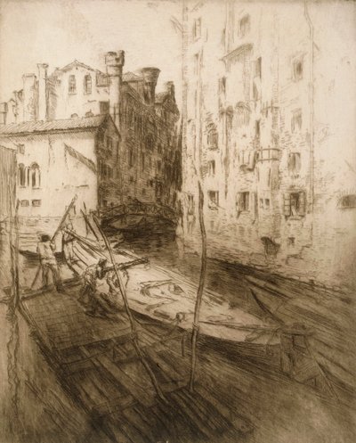 Venetsian juutalainen ghetto, 1906. tekijältä Edgar Chahine