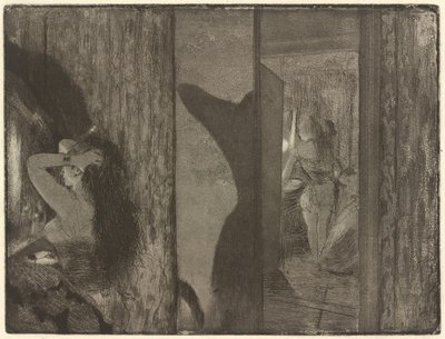 Näyttelijät pukuhuoneissaan, 18791880. tekijältä Edgar Degas