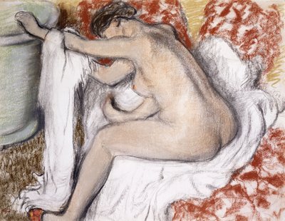 Kylvyn jälkeen (nainen kuivaa itseään); La Sortie du Bain (Femme S