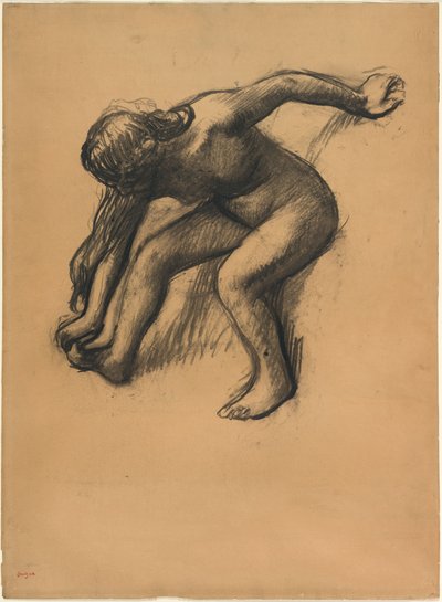 Kylvyn jälkeen tekijältä Edgar Degas