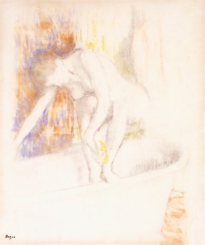 Kylvyn jälkeen 1890-1900 tekijältä Edgar Degas