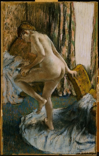 Kylvyn jälkeen, n. 1883 tekijältä Edgar Degas