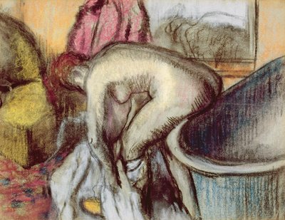 Kylvyn jälkeen, n. 1895 tekijältä Edgar Degas