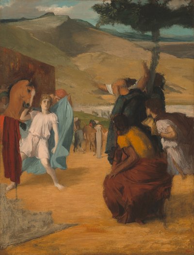 Aleksanteri ja Bukefalos tekijältä Edgar Degas