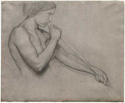 Enkeli puhaltaa trumpettia tekijältä Edgar Degas