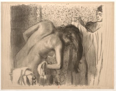 Kylvyn jälkeen tekijältä Edgar Degas