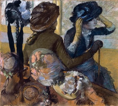 Millinersissä, 1882 tekijältä Edgar Degas