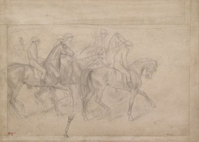 Kilpailuissa, n. 1860-62 tekijältä Edgar Degas