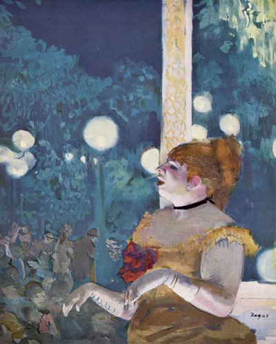 Café-konsertissa: La Chanson du chien (La Chanson du chien) tekijältä Edgar Degas