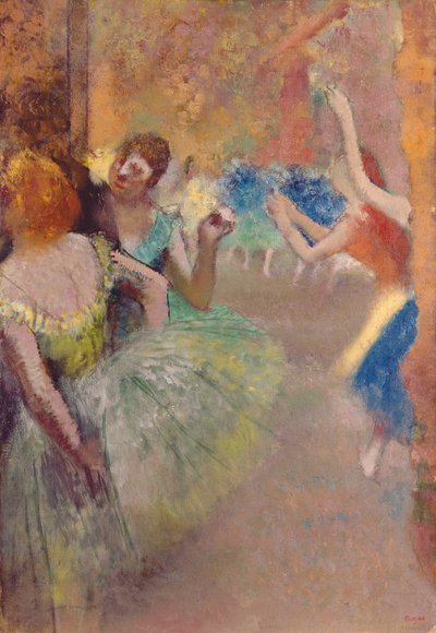 Baletti kohtaus; Balettikohtaus, n. 1885 tekijältä Edgar Degas