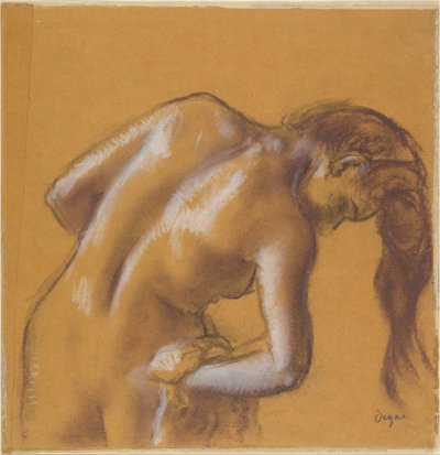 Kylpijä kuivaa itseään tekijältä Edgar Degas