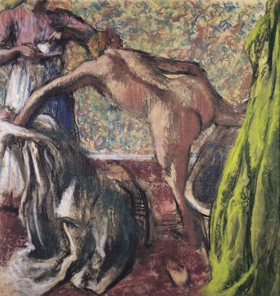 Aamiainen kylvyn jälkeen Aamiainen kylvyn jälkeen, n. 1896 tekijältä Edgar Degas