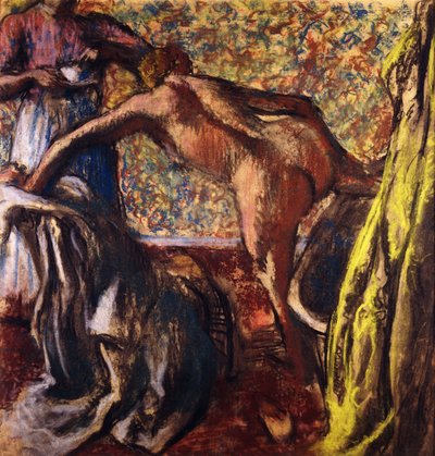 Aamiainen kylvyn jälkeen; Aamiainen kylvyn jälkeen, n. 1895-1898 tekijältä Edgar Degas