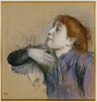 Naisen rintakuva, n. 1880-85 tekijältä Edgar Degas