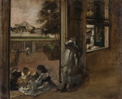 Talon piha New Orleansissa, 1872-1873. tekijältä Edgar Degas