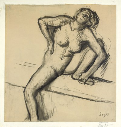 Hiipivä alaston; Älä kyykky tekijältä Edgar Degas