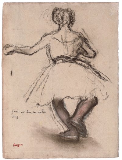 Tanssija, Näkymä takaa, tekijältä Edgar Degas