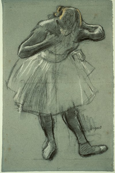 Tanssija Taivutus eteenpäin tekijältä Edgar Degas