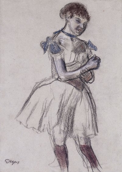 tanssia; Tanssija, n. 1880 tekijältä Edgar Degas