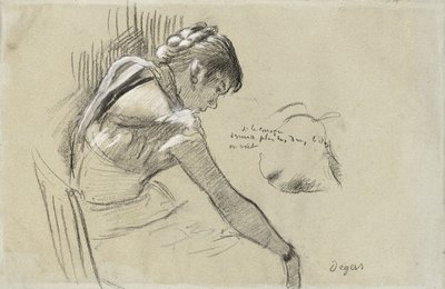 Tanssija levossa; Lepo tanssija, 1879 tekijältä Edgar Degas