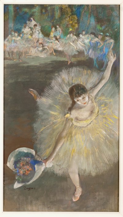 Tanssija arabesqu (pastelli) tekijältä Edgar Degas