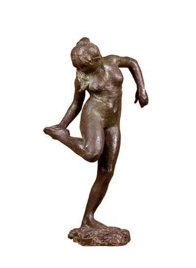 "Tanssija katselee oikean jalkansa pohjaa", c1890 tekijältä Edgar Degas