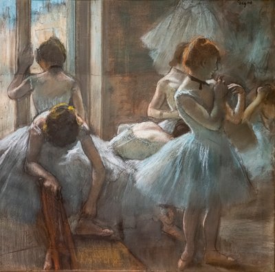 Tanssijat. 1884-1885. Pastelli paperille. tekijältä Edgar Degas