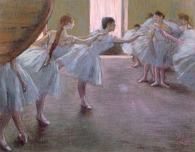 Tanssijat harjoituksissa, tekijältä Edgar Degas