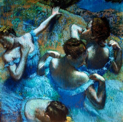 Tanssijat sinisessä, vuodelta 1898. tekijältä Edgar Degas