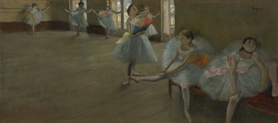 Tanssijat luokkahuoneessa, n. 1880 tekijältä Edgar Degas