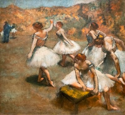 Tanssijat lavalla. Noin 1889-1894. Öljy kankaalle. tekijältä Edgar Degas