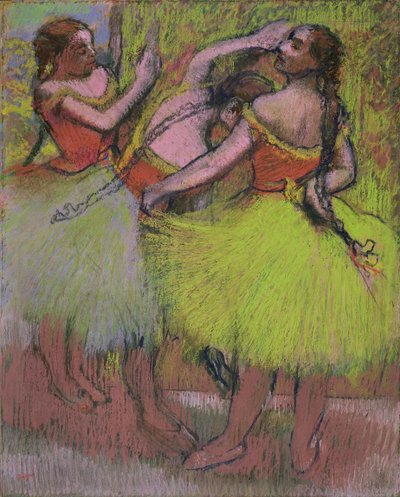 Tanssijat hiukset letissä tekijältä Edgar Degas