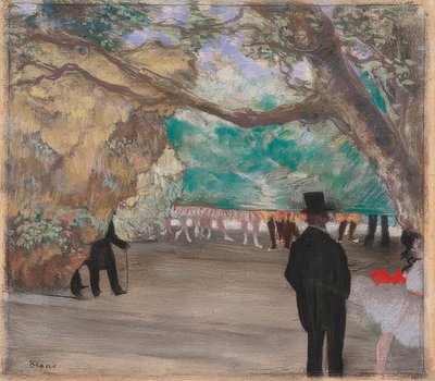 Verho. Noin 1880 tekijältä Edgar Degas