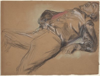 Fallen Jockey (tutkimus "Scene from the Steeplechase: The Fallen Jockey") tekijältä Edgar Degas