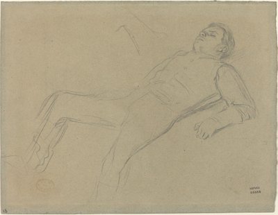 Fallen Jockey -tutkimus Scene from the Steeplechase: The Fallen Jockey, c. 1866. tekijältä Edgar Degas