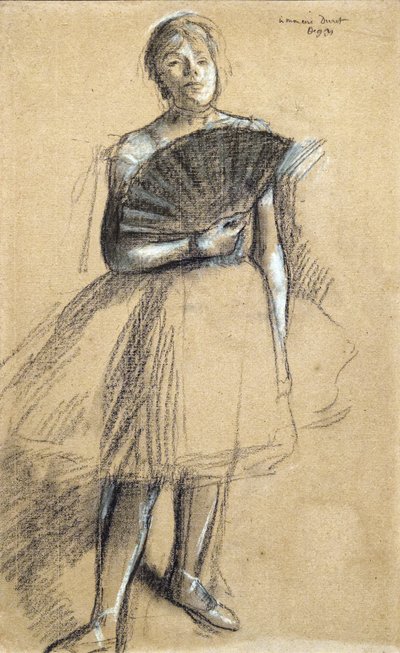 Viuhkatanssija (noin 1876). Edgar Degas (1834-1917). Pastelli ja hiili paperisauvalle. Musee des Beaux-Arts de la Ville de Paris, PeuPalais. tekijältä Edgar Degas