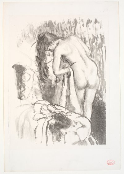 dona nua de peu al seu lavabo finlandès tekijältä Edgar Degas